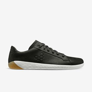 Black Men's Vivobarefoot Geo Court II Casual Shoes | Philippines 0091DFMN